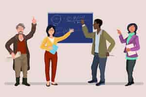 Free vector collection of teacher people