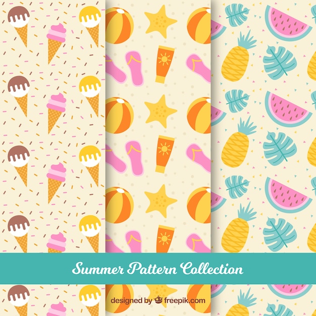 Collection of three summer patterns