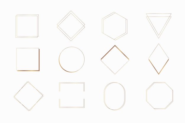 Collection of various frames template vector