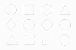 Free vector collection of various frames