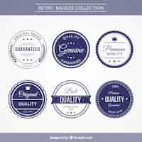 Free vector collection of vintage boat stickers