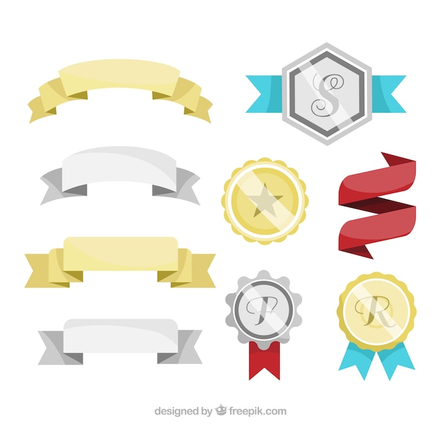 Collection of vintage elements for certificate