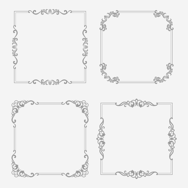 Free vector collection of vintage frames