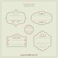 Free vector collection of vintage labels