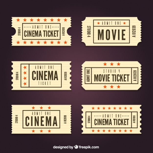 Коллекция старинных билетов кино