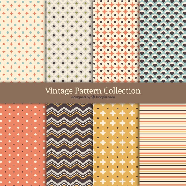 Collection of vintage patterns