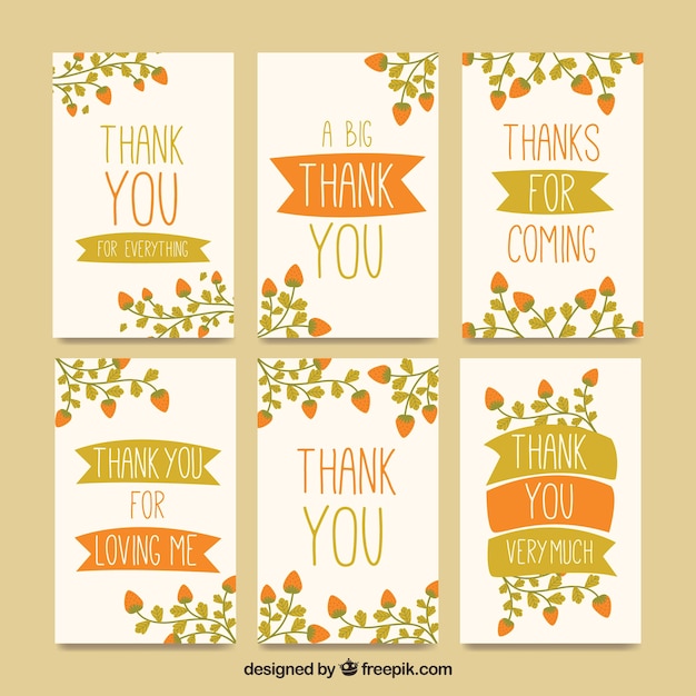 Collection of vintage thank you cards
