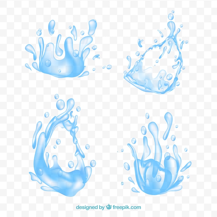 無料Vector 水のはね