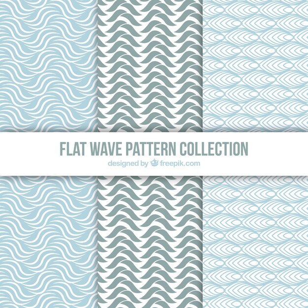 フラットデザインにおける波形パターンの収集