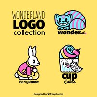 Collection of wonderland logos