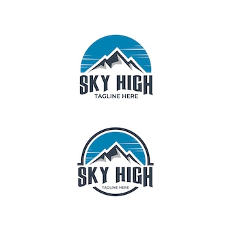 Collections mountain or hills logo design template