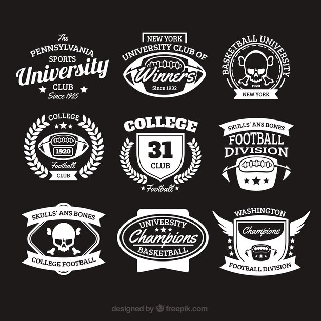 College badges