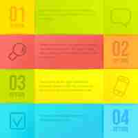 Free vector color banners design