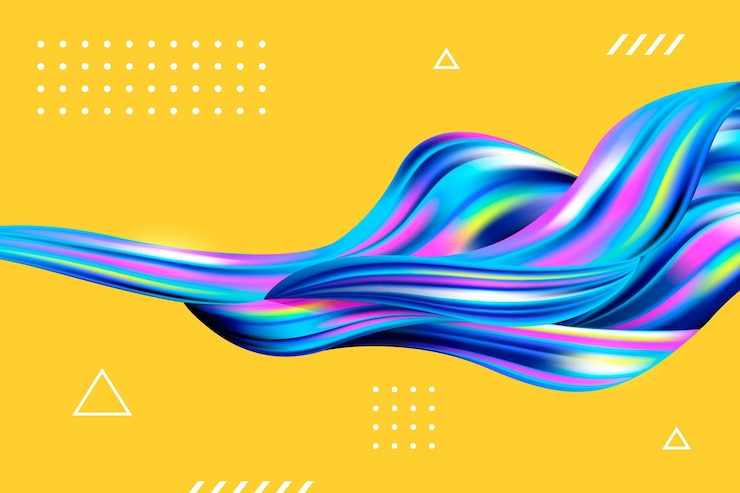 Free Vector color flow background concept
