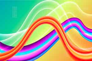Бесплатное векторное изображение Концепция цветового потока