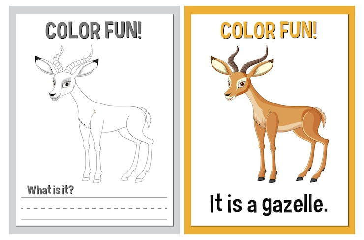 Free Vector color fun educational activity sheets