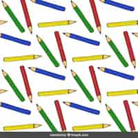 Free vector color pencils pattern