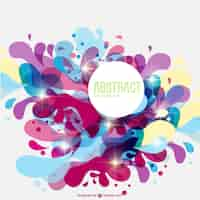 Free vector color swirl abstract background