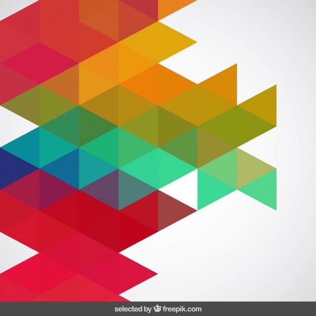 Colored abstract geometric backdrop