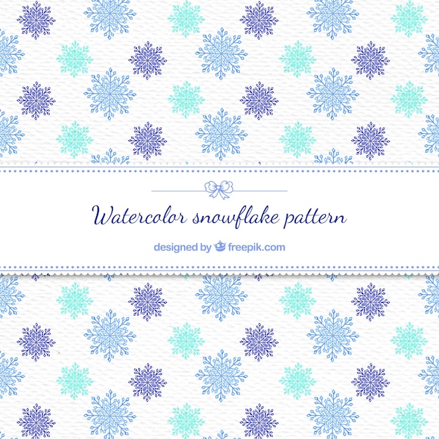 Free vector colored abstract snowflakes pattern