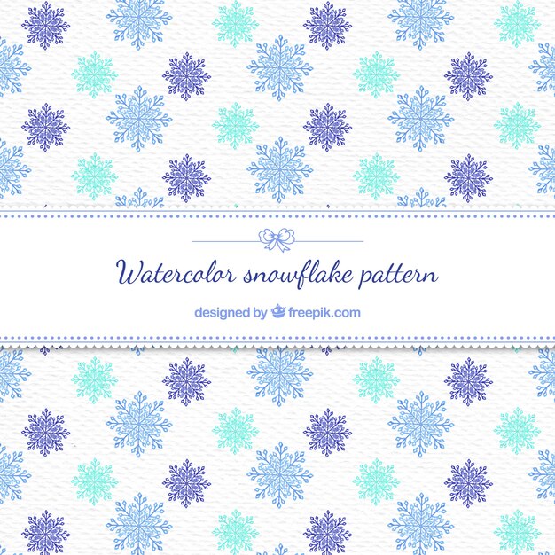 Colored abstract snowflakes pattern