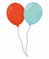 Free vector colored balloons design