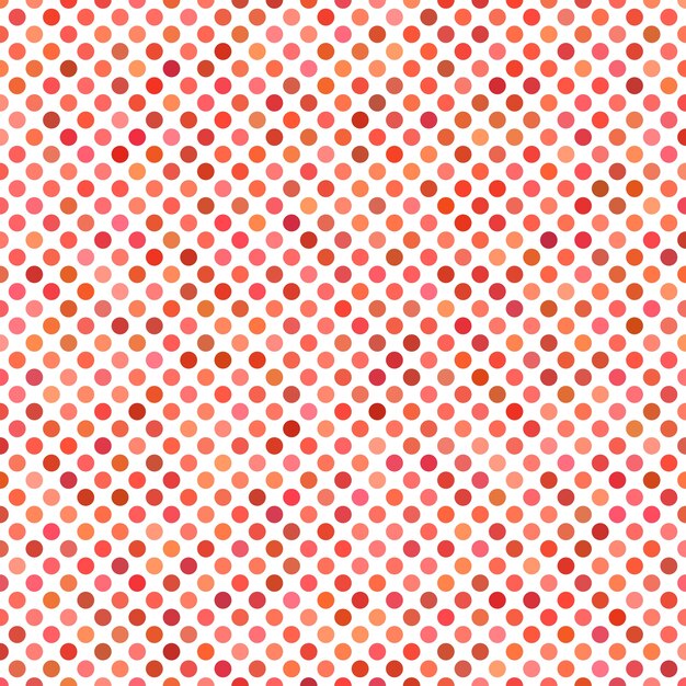 Colored dot pattern background - geometrical vector graphic from red circles