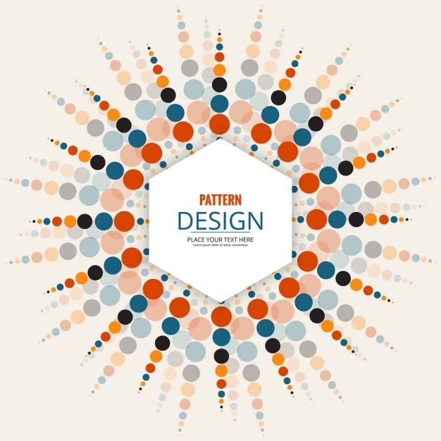 Free Vector colored dots vintage pattern