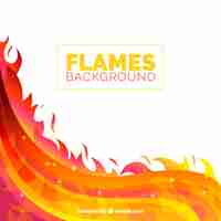 Free vector colored flame background