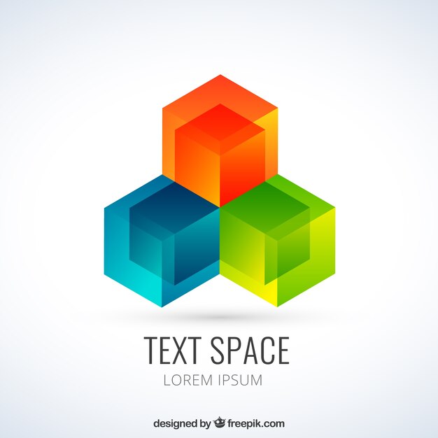 Colored geometric logo