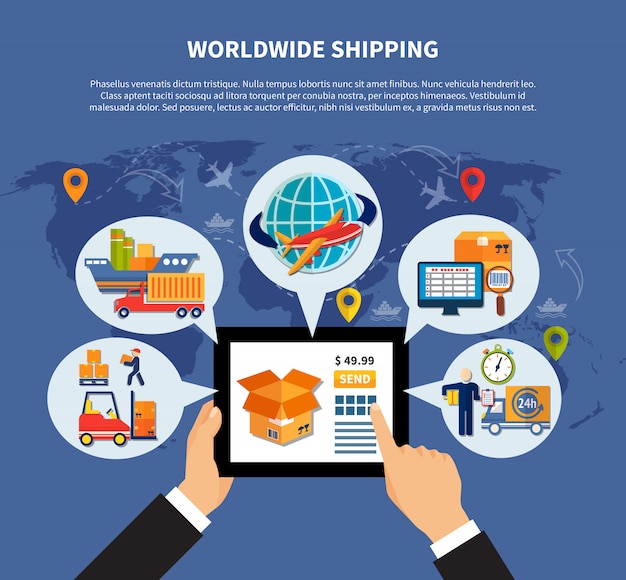 Free vector colored logistic composition