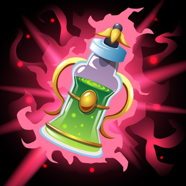 Colored magic potion