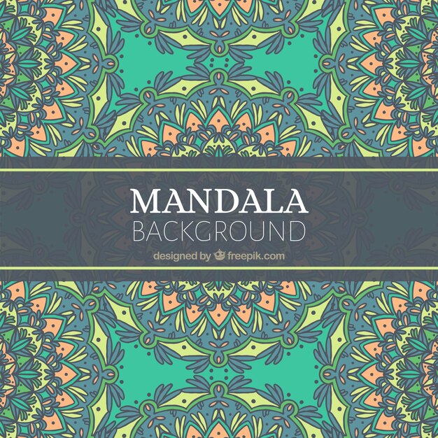 Colored mandala background