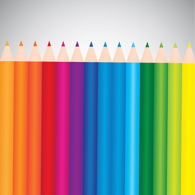 Free vector colored pencils