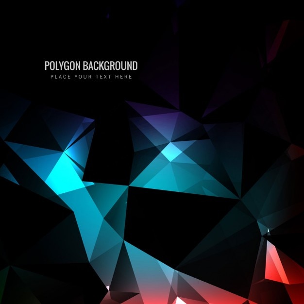 Free vector colored polygonal background