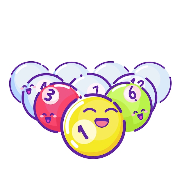 Free vector colored pool balls