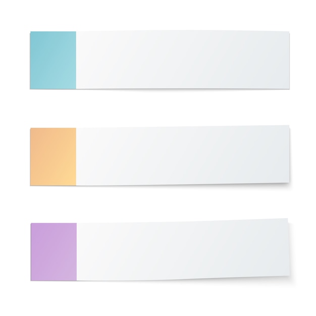 Free vector colored rootlets bookmarks