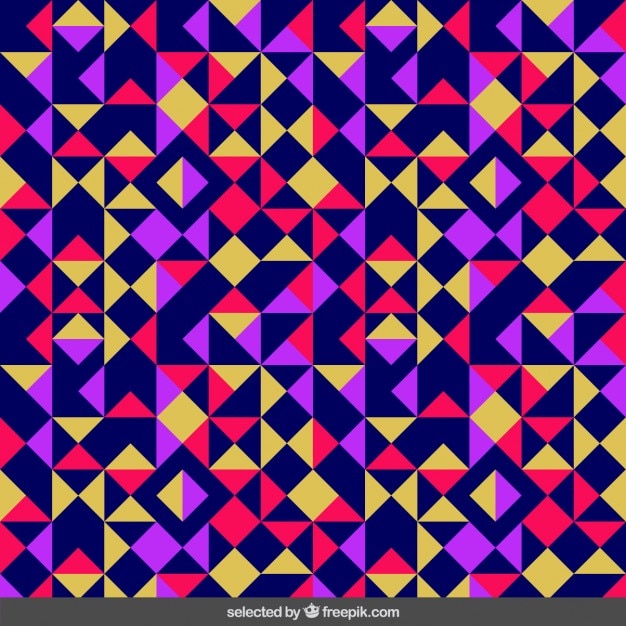 Free vector colored triangular pattern