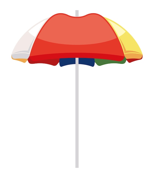 Free vector colored umbrella for safety