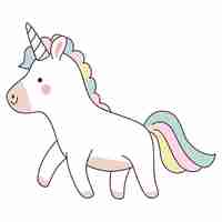 Free vector colored unicorn icon