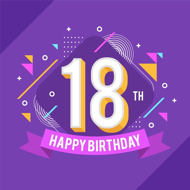 Free Vector | Birthday background design