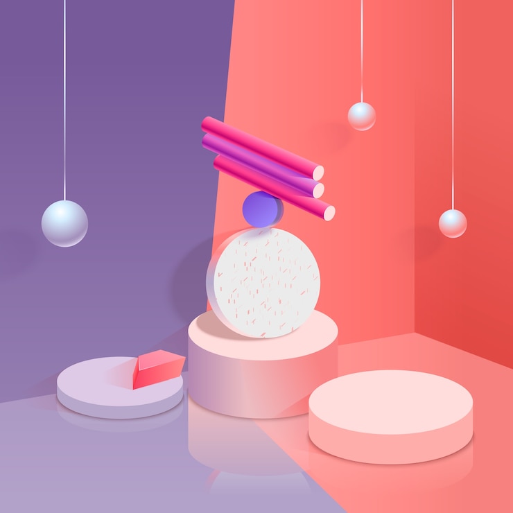 Free Vector colorful 3d background design