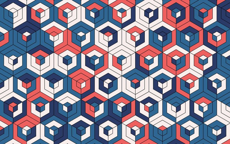 Free Vector colorful 3d hexagone banner background vector illustration