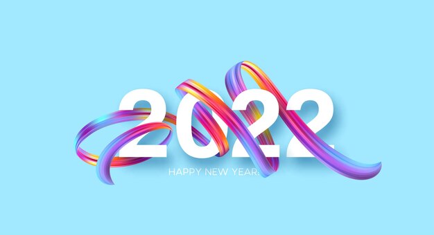 다채로운 추상적 인 2022 배경