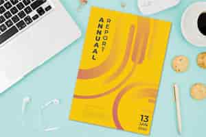 Free vector colorful abstract annual report template