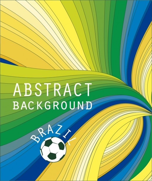 Free vector colorful abstract background of brazil