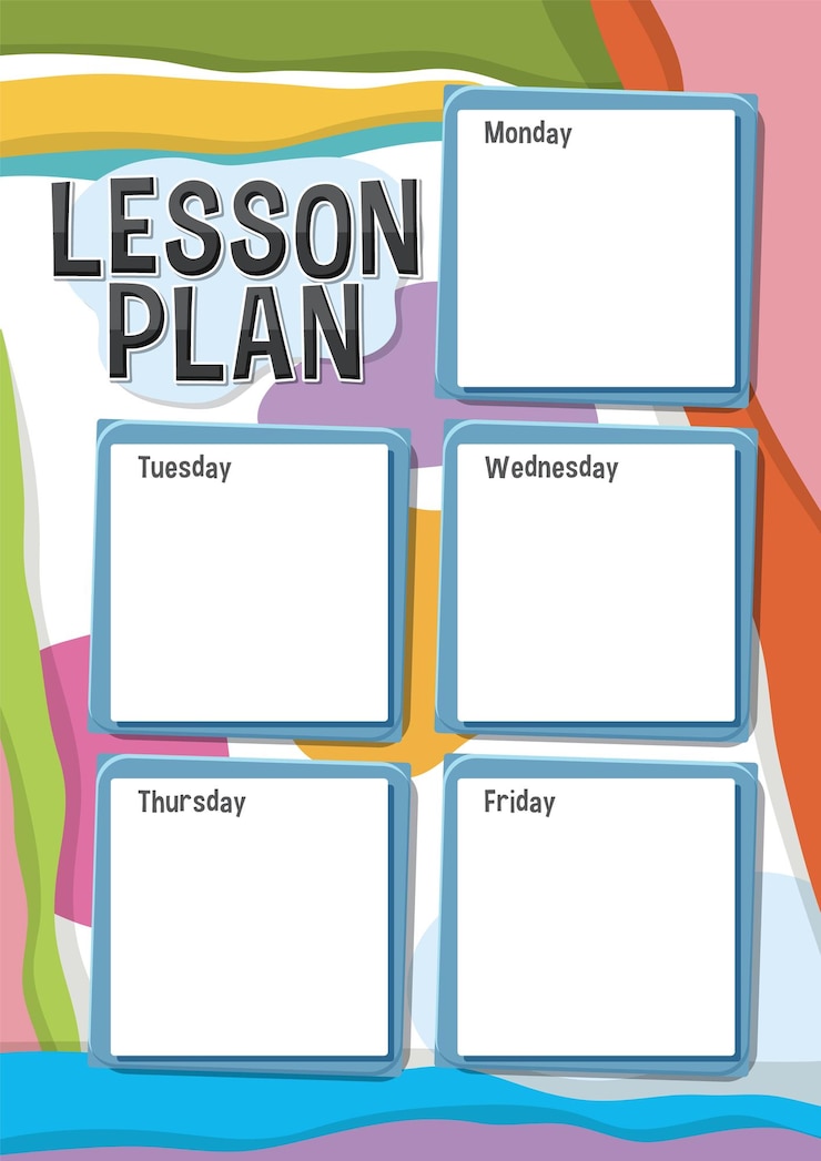मुफ़्त वेक्टर colorful abstract background for lesson plan template