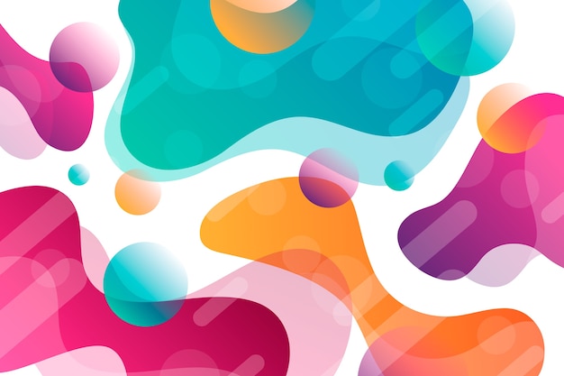 Free vector colorful abstract background with circles