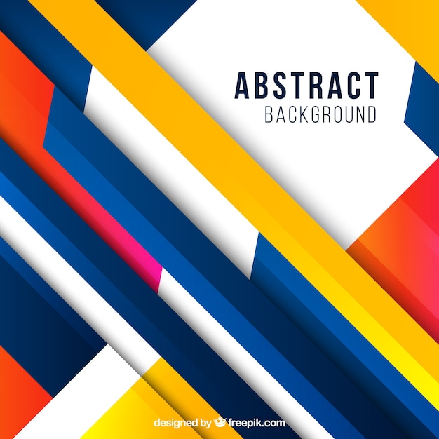 Colorful abstract background with flat design