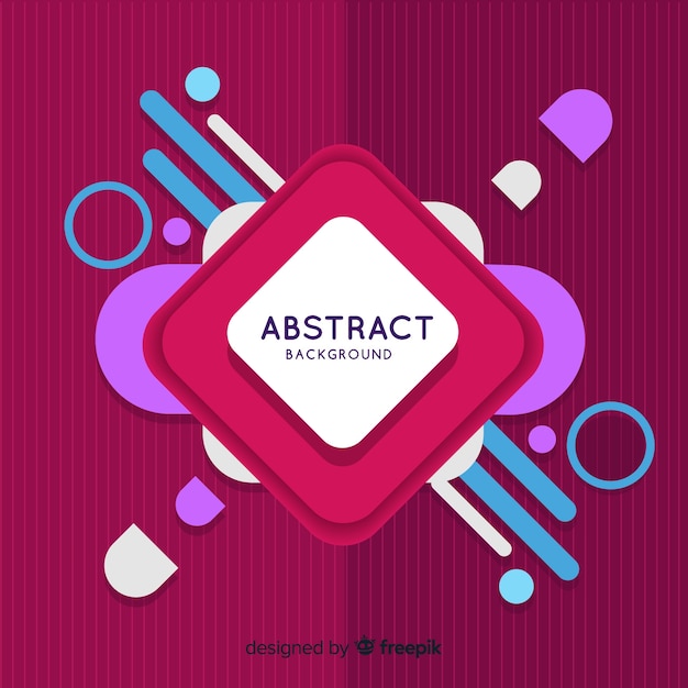 Free vector colorful abstract background with flat design